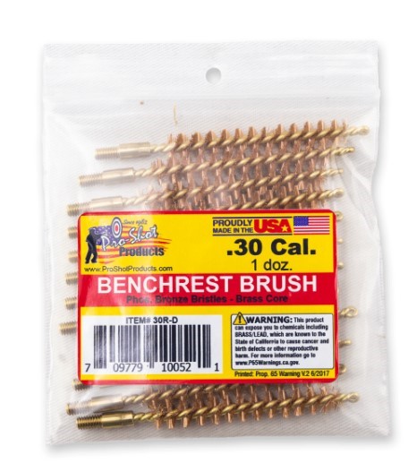 PROSHOT .30 CAL. BRUSH - 12 QTY. BULK PACK 30R-D - 556 Black Friday Promotion